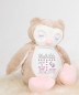 Preview: Stofftier Eule bestickt mit Namen
